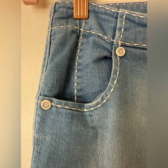 Authentic Chanel Women's Blue Jeans - Size 36 - Picture 6 of 10